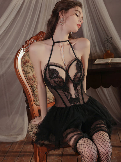 BONNIE Babydoll mini Dress Bodysuit