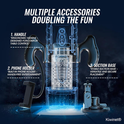 SUPTRUCK™ Magnus Male Masturbator with Handle, Phone Holder 🔥 Toy 7 Thrusting & Rotating Modes, Suction Base Stroker, Hands-Free LCD Display