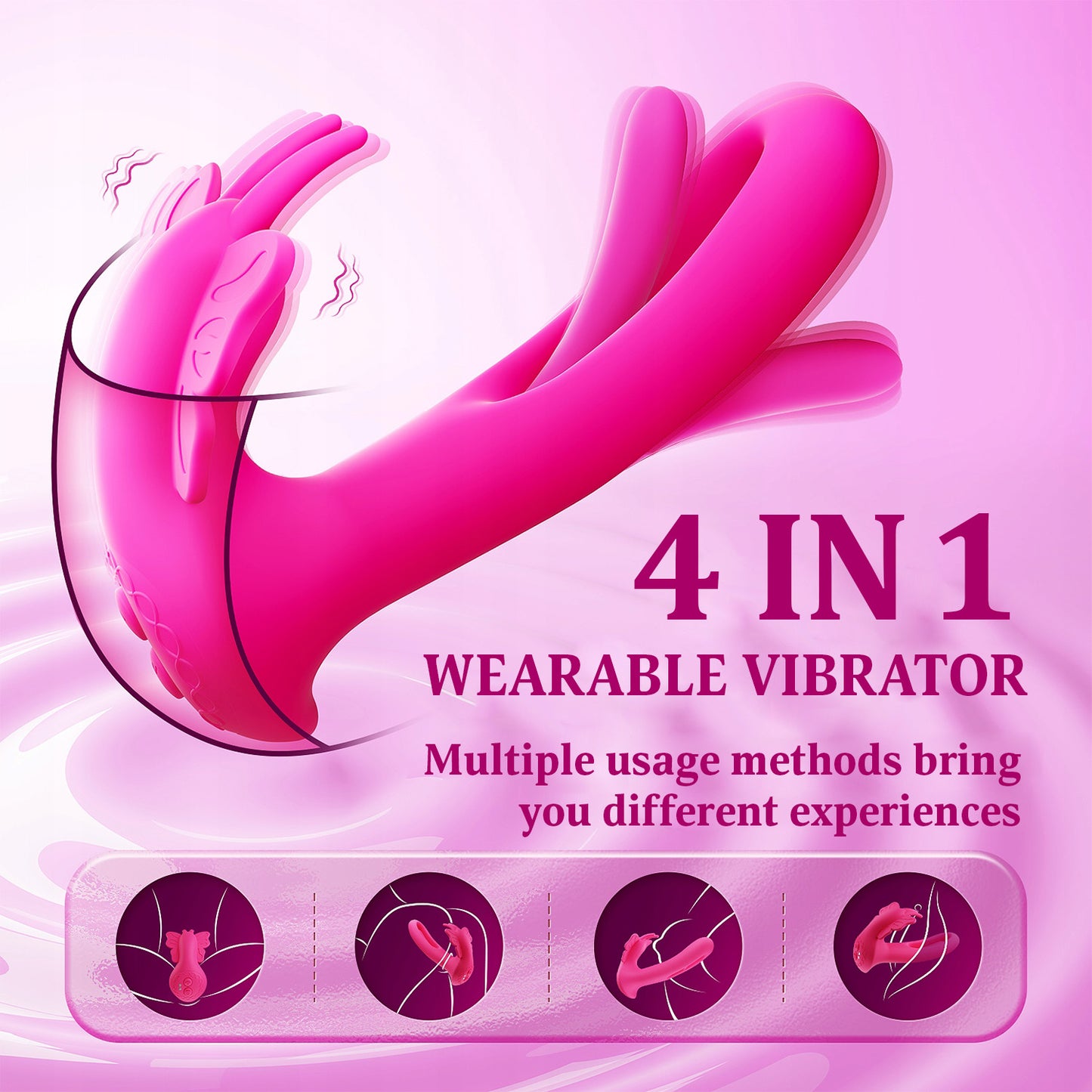 💥2025 Limited 75% OFF🔥SUPTRUCK Kiwinet Butterfly X9🔥4 IN 1 Panty Vibrator with 9 Modes
