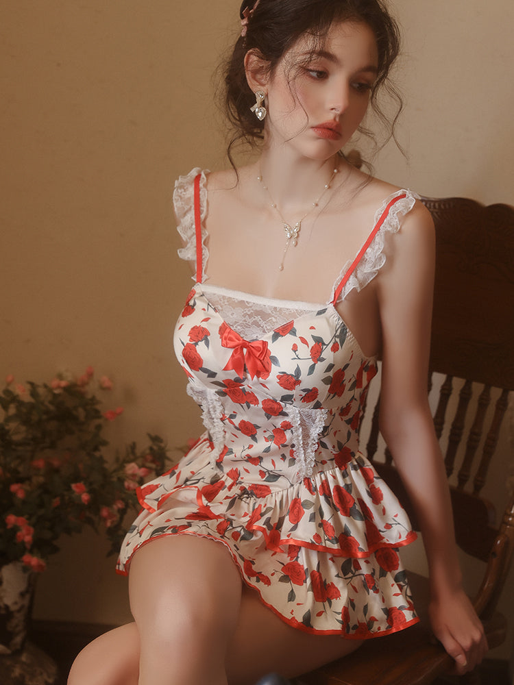 ROSIER Floral Mini Dress