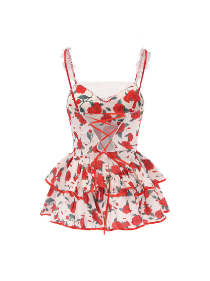ROSIER Floral Mini Dress