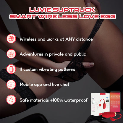 💥 2025 Limited 70% ️OFF 💦 Luvie Suptruck X11 Smart Wireless Love Egg 📱 Global Control & 11 Modes