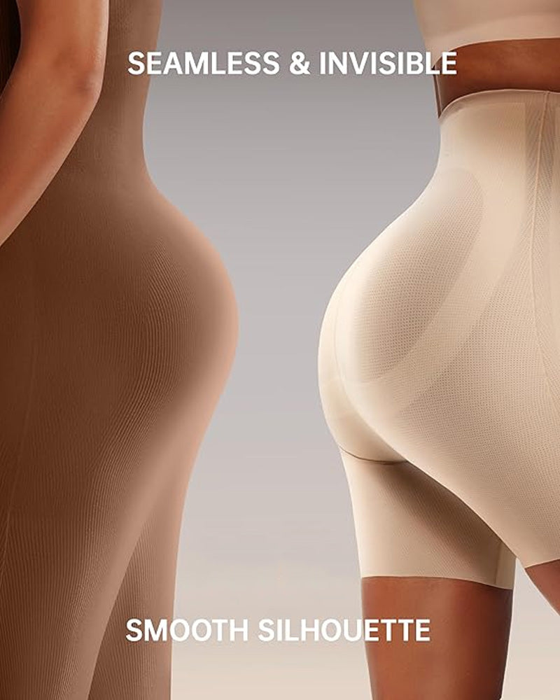 Women's High Waist Seamless Tummy Lifting Buttocks Breathable Shaping Shorts