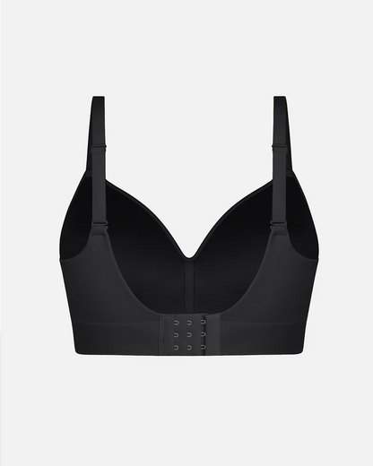 Women's Solid Color No-Wire Push-Up Seamless Comfortable Full Cup Bra