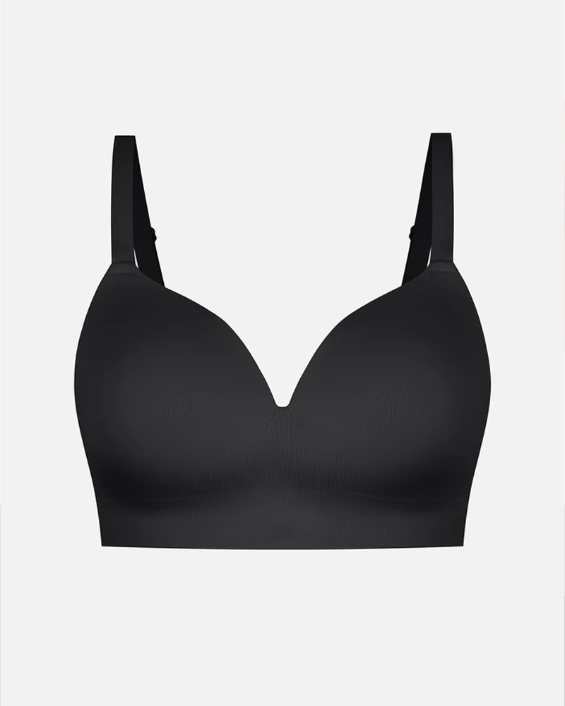 Women's Solid Color No-Wire Push-Up Seamless Comfortable Full Cup Bra