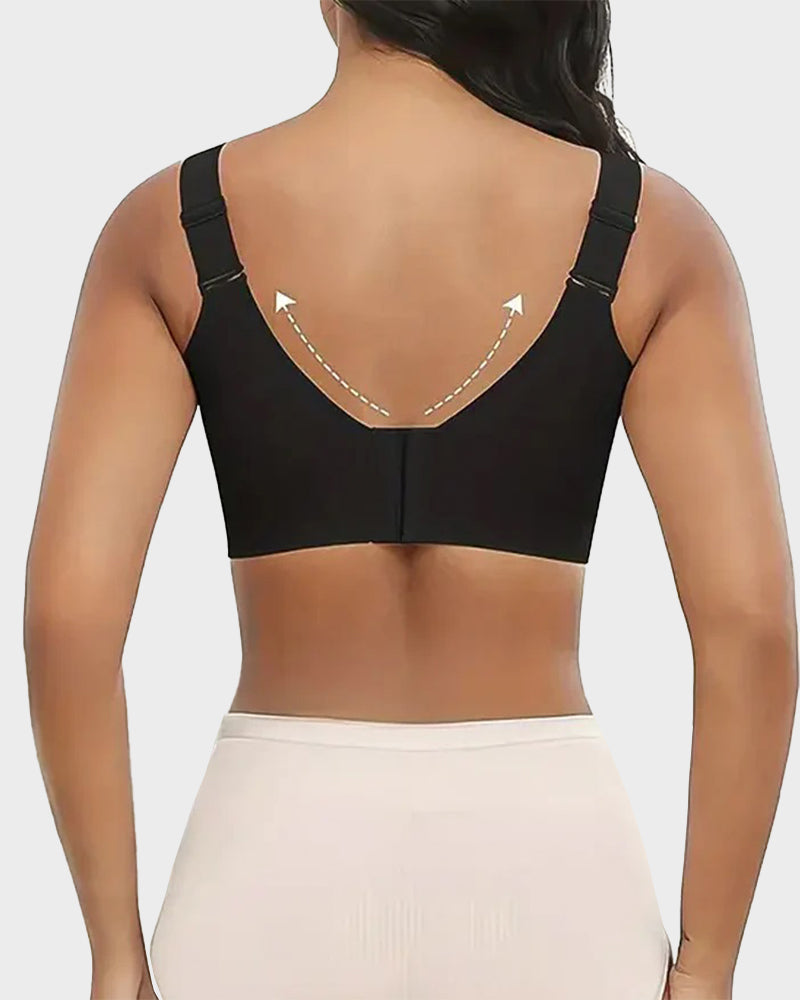 Women's Solid Color Four-Row Adjustable Wire-Free Comfortable bra