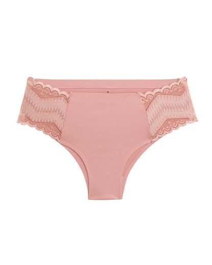 Comfortable Solid Color Milk Silk Lace Stitching Women's Underwear