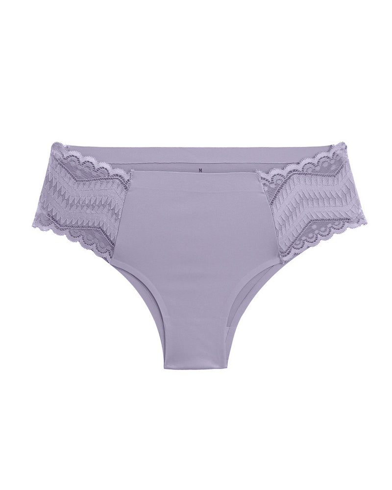 Comfortable Solid Color Milk Silk Lace Stitching Women's Underwear