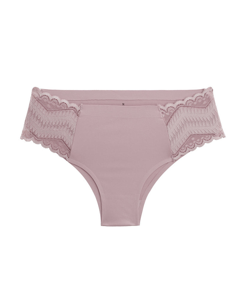 Comfortable Solid Color Milk Silk Lace Stitching Women's Underwear