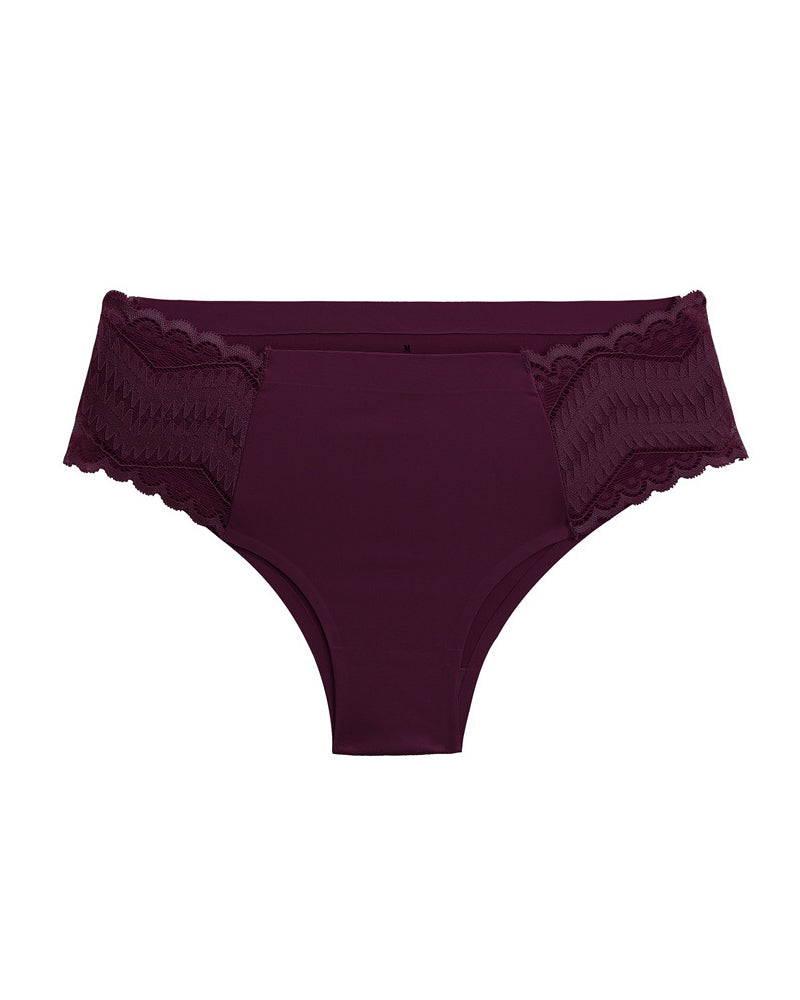 Comfortable Solid Color Milk Silk Lace Stitching Women's Underwear