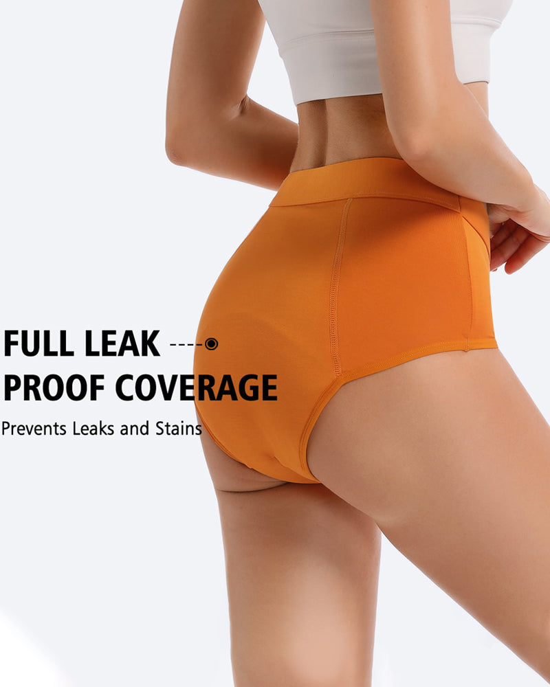 Women's Mid-Waist Four-Layer Leak-Proof, Absorbent and Breathable Menstrual Panties