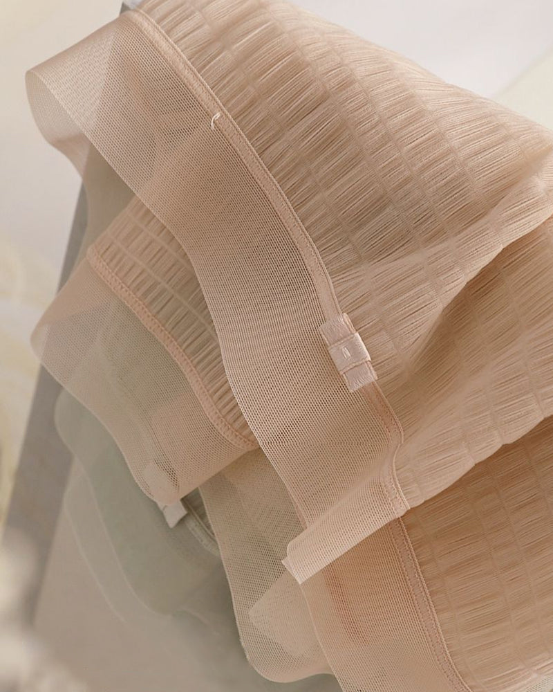 Summer Thin Quick-Drying Translucent Mesh Seamless Cotton Crotch Underwear