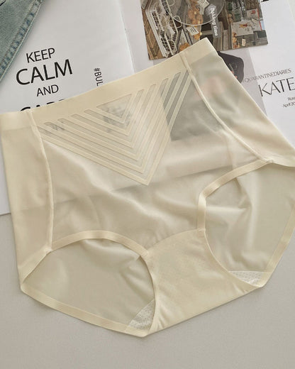 Cool Ice Silk Quick-Drying Tummy Lifting Seamless Breathable Underwear