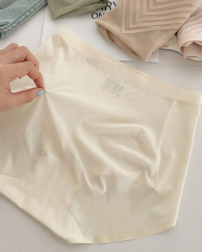 Cool Ice Silk Quick-Drying Tummy Lifting Seamless Breathable Underwear