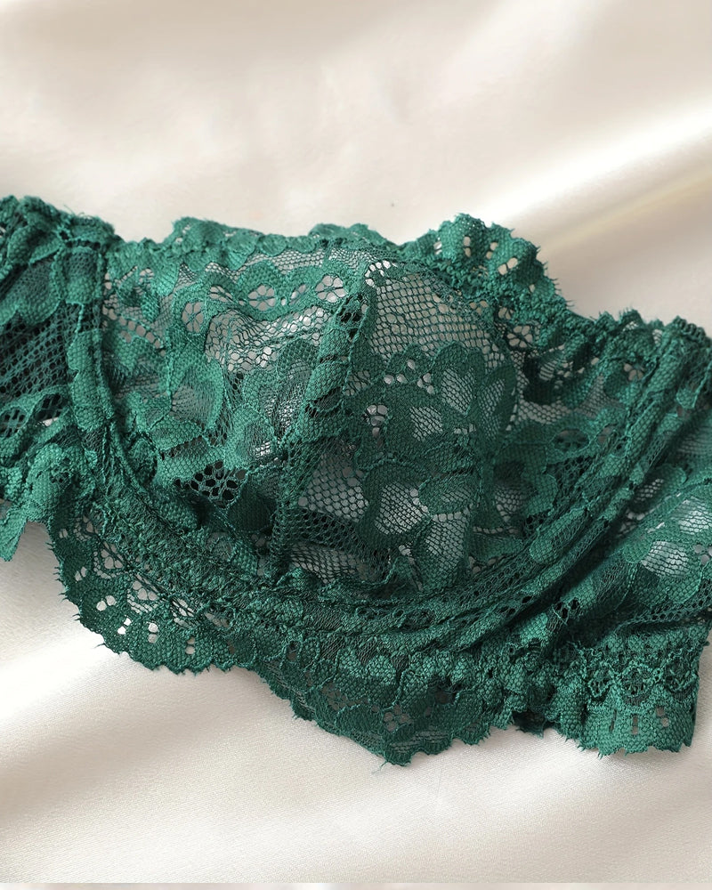 Women's Floral Lace Sexy Lingerie Breathable Comfort Underwear Set