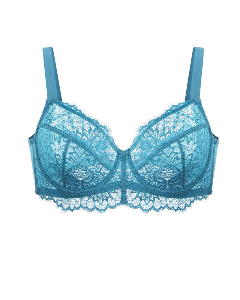 Sunflower Lace Unlined Unpadded Large Size Full Cup Underwire Bra