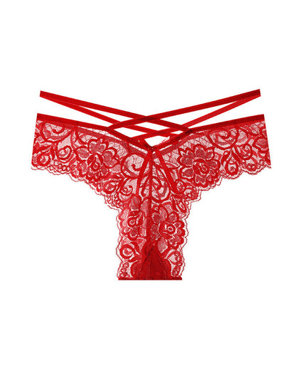 Sexy Jacquard Lace Low Rise Briefs