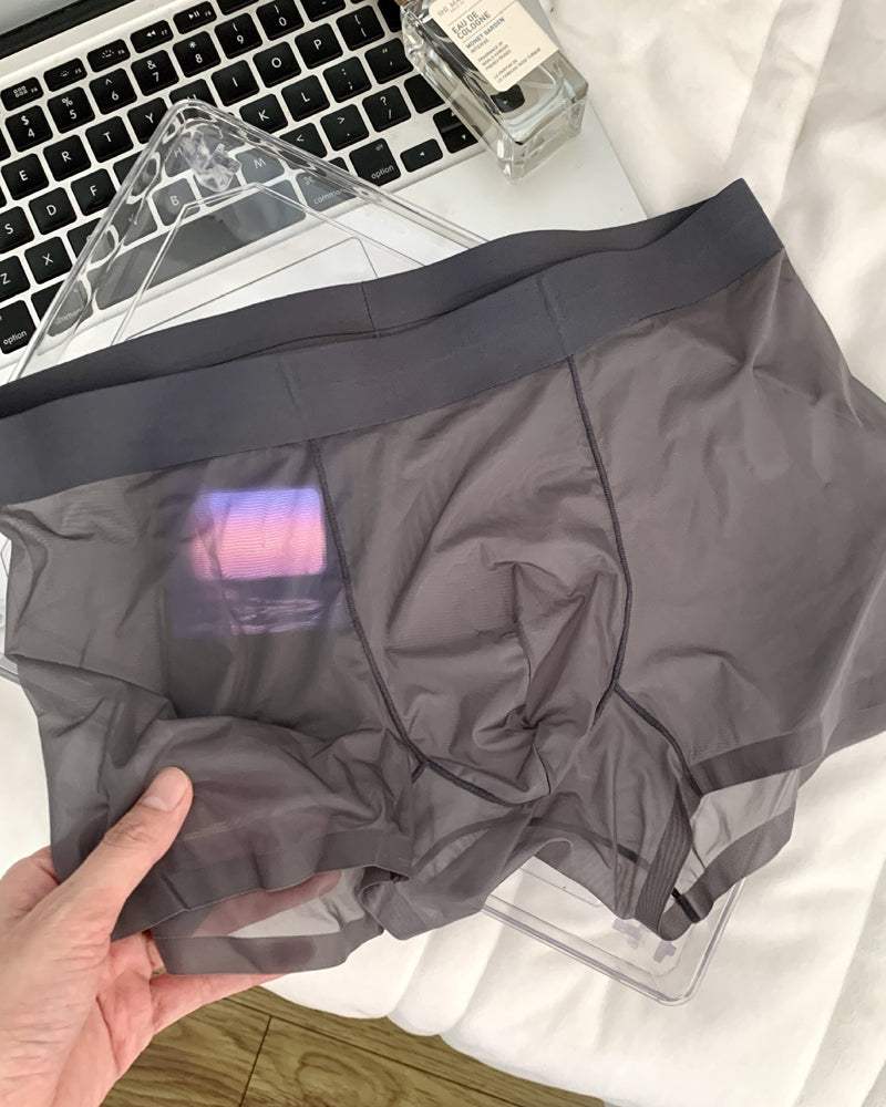 Men's Ice Silk Sexy Comfortable Thin Seamless Breathable Underwear