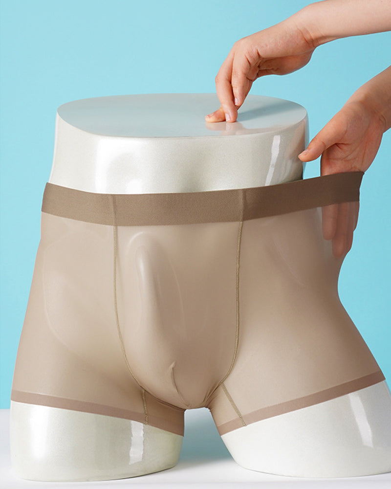 Men's Ice Silk Sexy Comfortable Thin Seamless Breathable Underwear