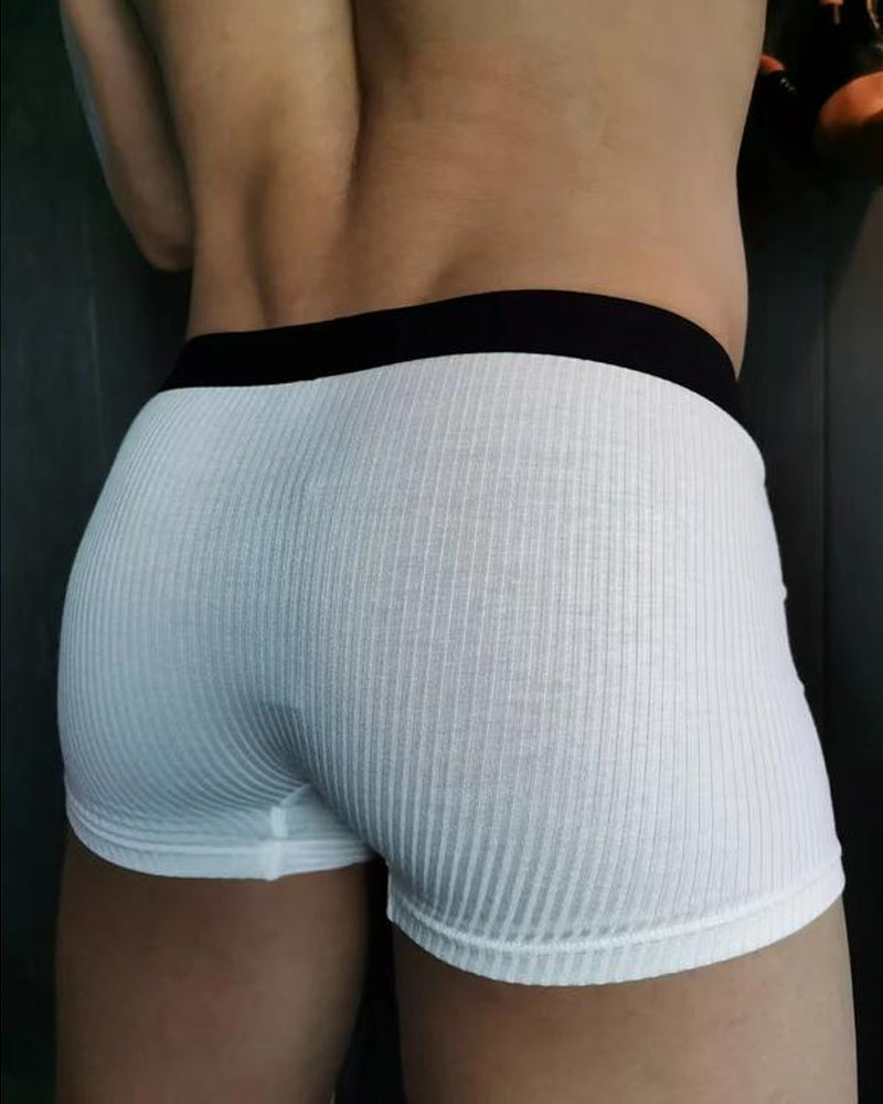 Men's Breathable Colorblock Elastic Waist Briefs