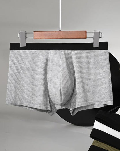 Men's Breathable Colorblock Elastic Waist Briefs