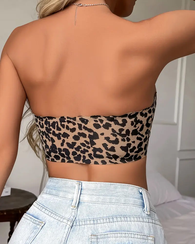 Women's Seamless Strapless Front Buckle Comfort Push Up Bra