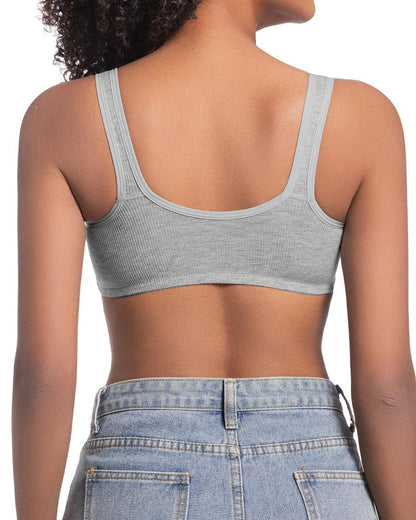 3-Pack Seamless Adjustable Front-Clasp Wireless Push-Up Bras