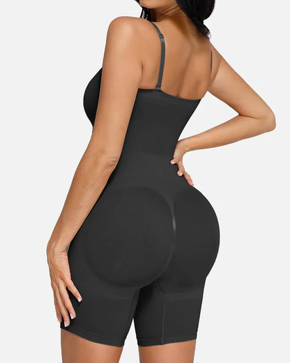 Women's Seamless Tummy Control Body Shaper with Removable Straps