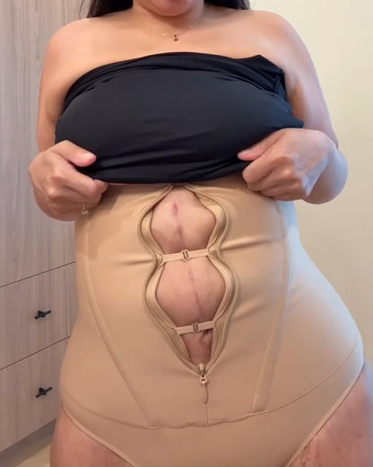 Women's Tummy Tuck Zippered Body Shaping Panties
