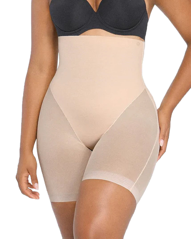 High-waisted Seamless Tummy-control Body-slimming Shorts