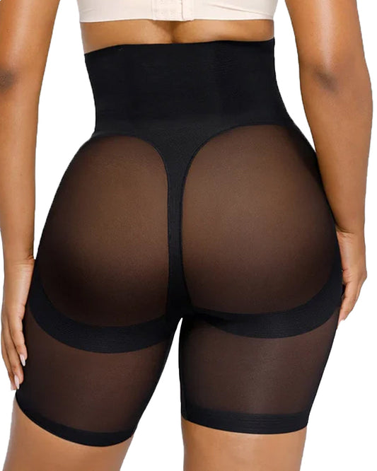 High-waisted Seamless Tummy-control Body-slimming Shorts