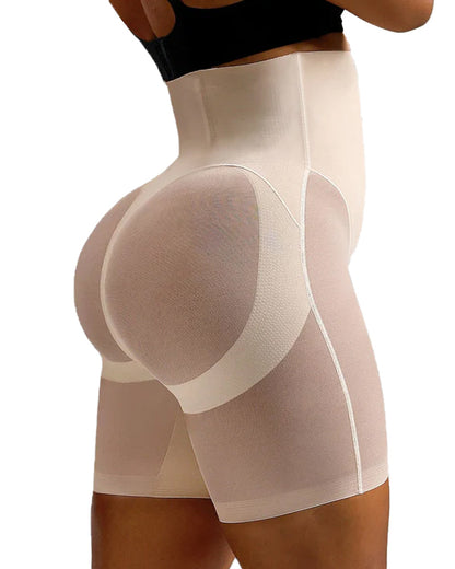 High-waisted Seamless Tummy-control Body-slimming Shorts