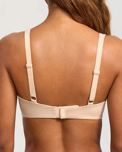 Women's Plus Size Soft Wire-Free Half Cup Bra