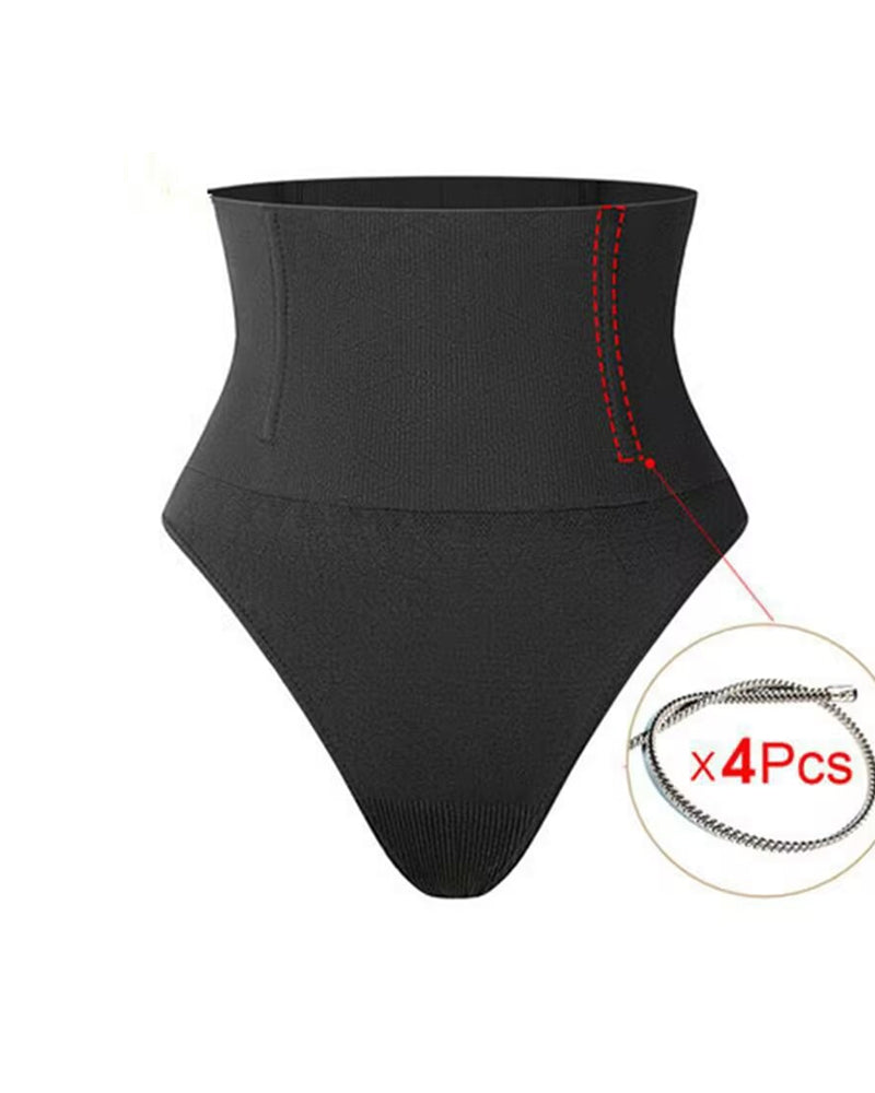 High-waisted Seamless Elastic Waist Shaping Panties