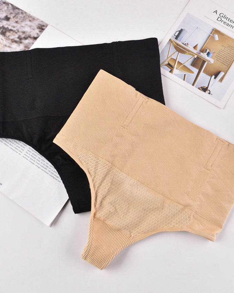 High-waisted Seamless Elastic Waist Shaping Panties