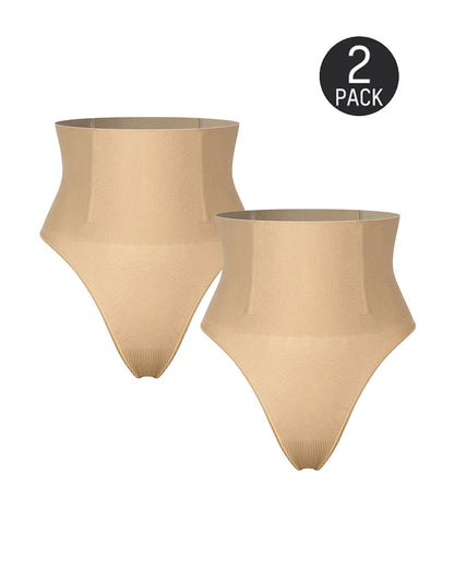 High-waisted Seamless Elastic Waist Shaping Panties