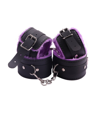 SM Sexy Plush Leather Bondage 10-Piece Set