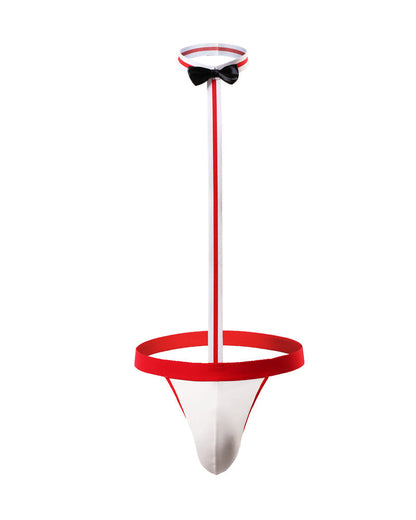 Men's Halter Neck Bowknot Sexy Underwear One-piece Thong