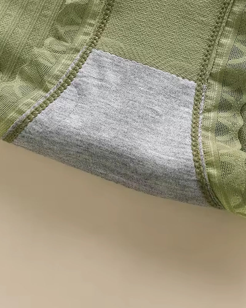 Casual Comfort Lace Wrap Bra Set