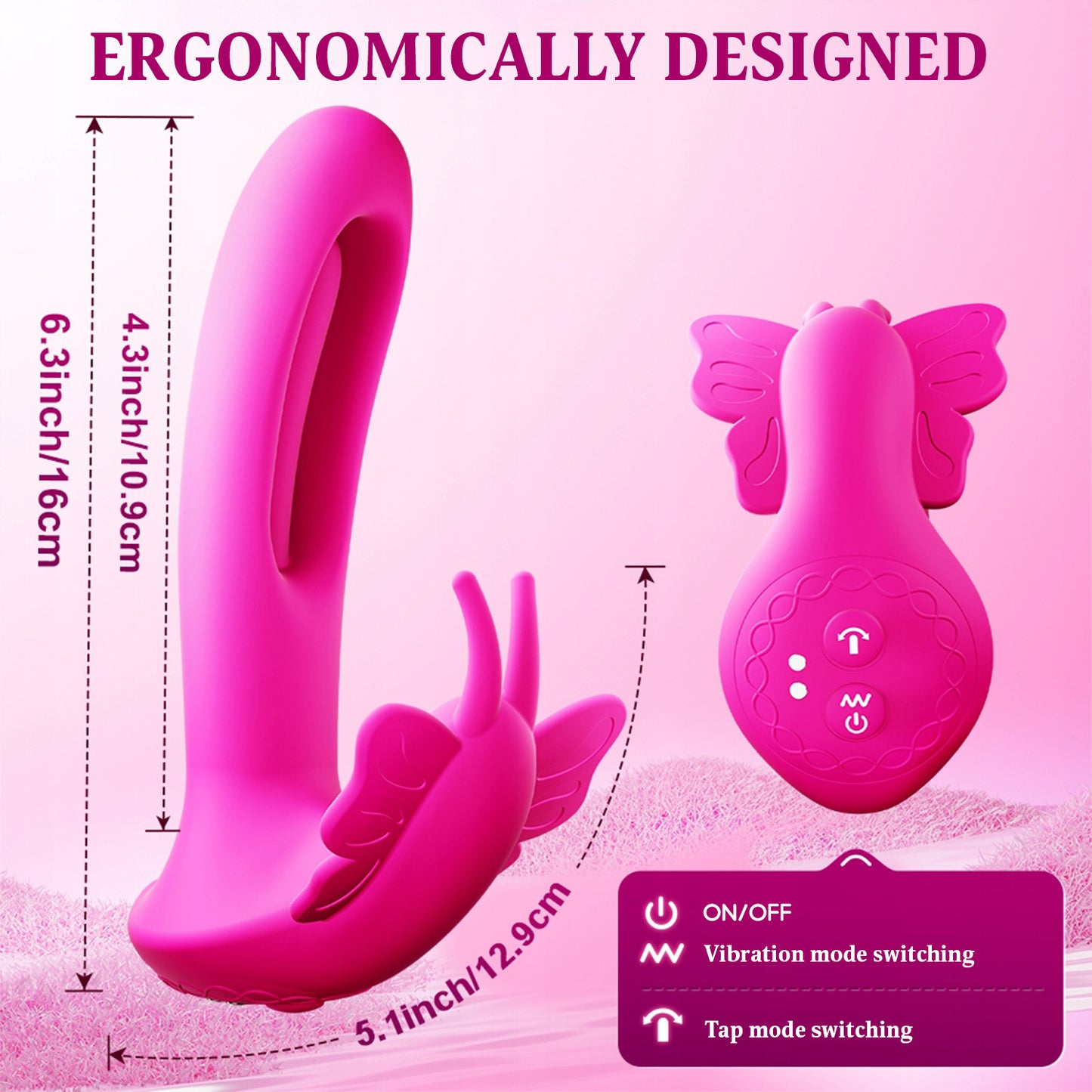 💥2025 Limited 75% OFF🔥SUPTRUCK Kiwinet Butterfly X9🔥4 IN 1 Panty Vibrator with 9 Modes