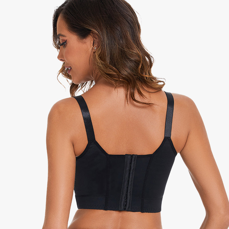 Push-Up Back Smoothing Bra-Brown