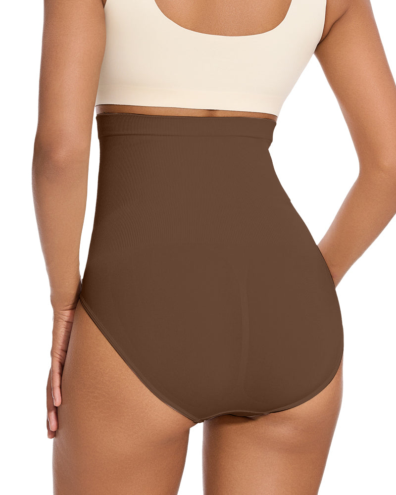 High Waist Tummy Control Shaping Brief Panty (2 Pack)