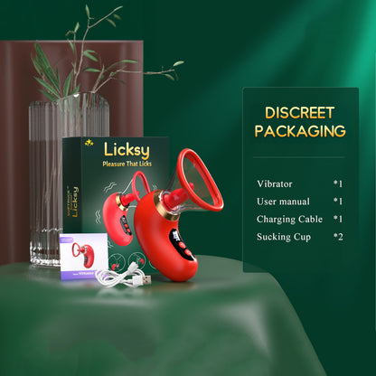 💥 2025 Limited 70% OFF 💦 Licksy Suptruck Kiwinet® SuckLick 9X 📱 Global Control & 3-in-1 Pleasure