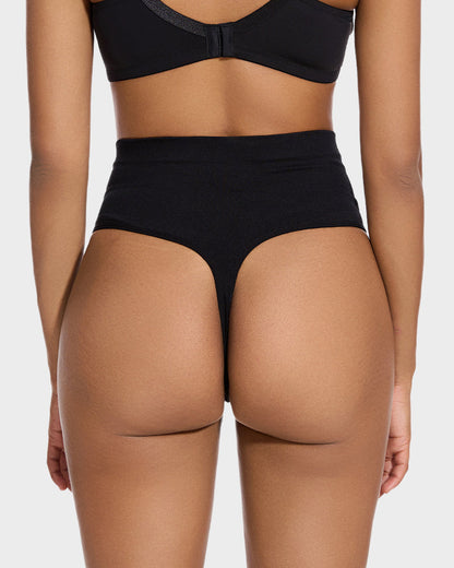 Mid-Waist Tummy Control Thong (2 Pack)