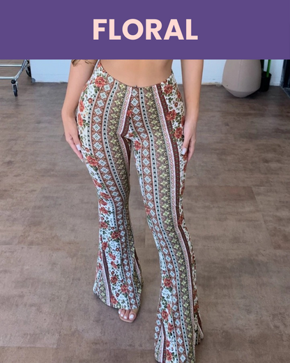 Booty Lifting Boho Flare Pants