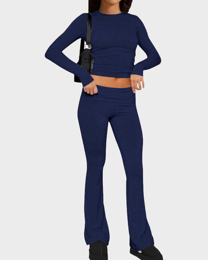 Long Sleeve Cotton Jersey Lounge Set