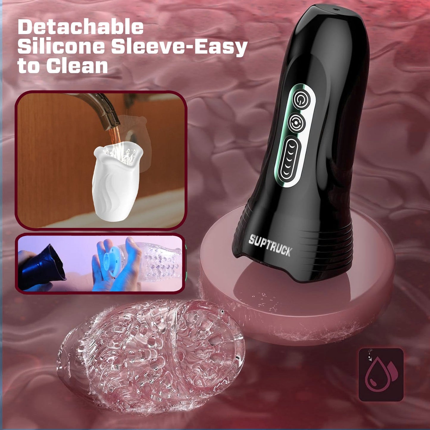 2025 Flash Sale 75% OFF 🔥 FLUX-X Suptruck™ Deep Pulse Suction & Sensual Vibration Stroker with 10 Modes