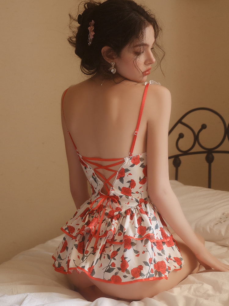 ROSIER Floral Mini Dress