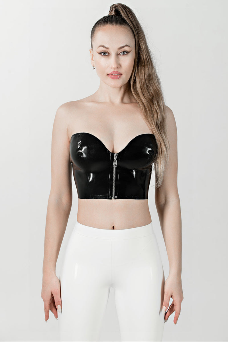 FancyStar® Second Skin Latex Zip Top