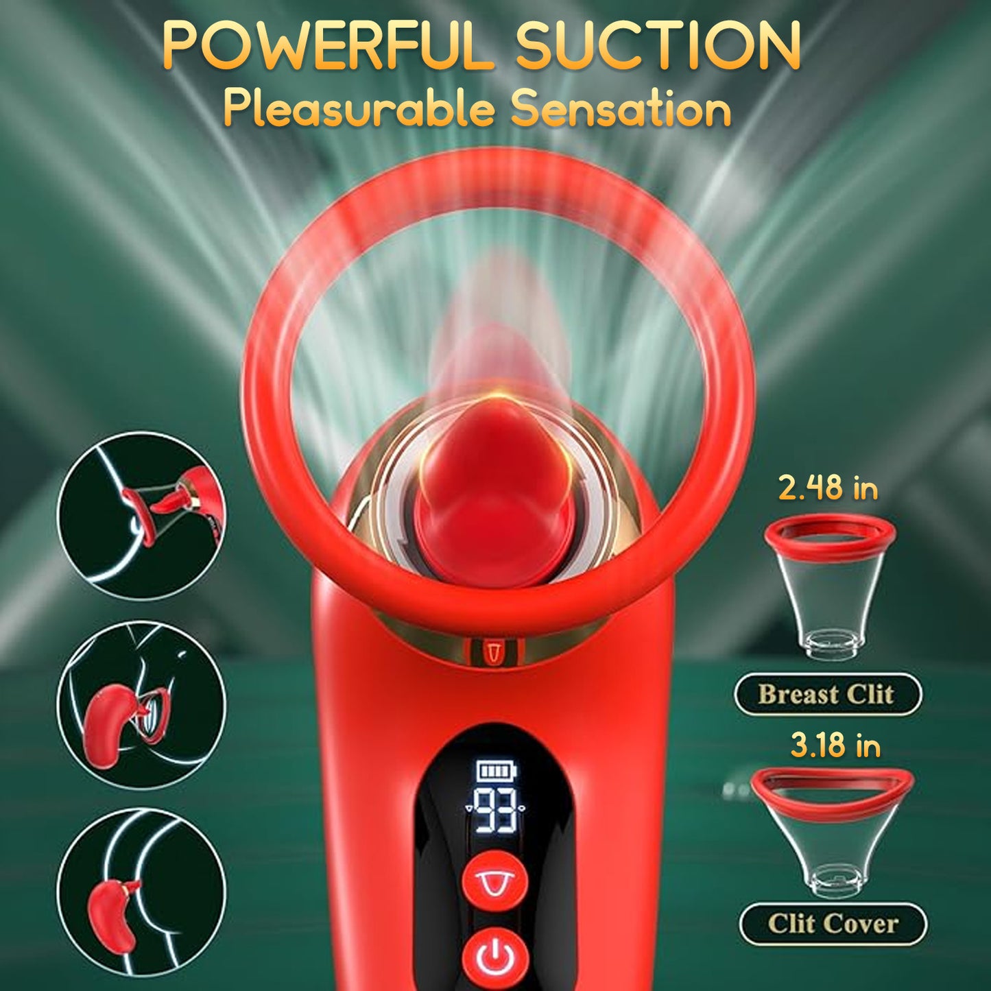 💥 2025 Limited 70% OFF 💦 Licksy Suptruck Kiwinet® SuckLick 9X 📱 Global Control & 3-in-1 Pleasure